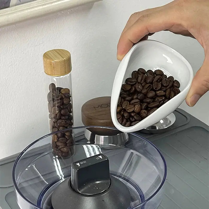 Ceramic Coffee Beans Dose Tray bean & steam