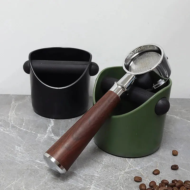 Espresso Coffee Knock Box bean & steam