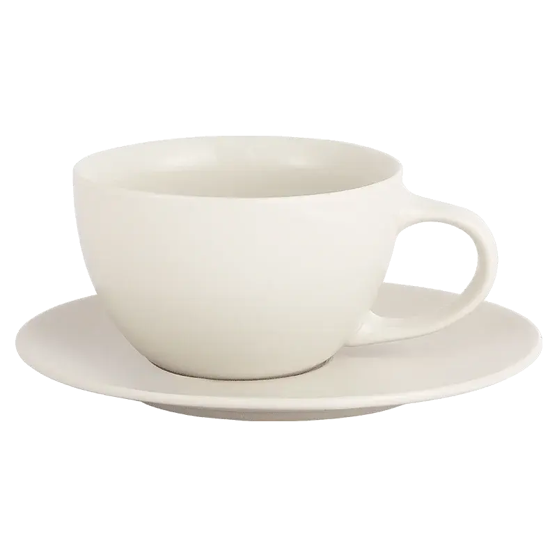 MHW-3BOMBER 300ML Cappuccino Cups with Saucer & Spoon Ceramic Espresso Cup for Latte, Cappuccino Chic Home Barista Accessories bean & steam