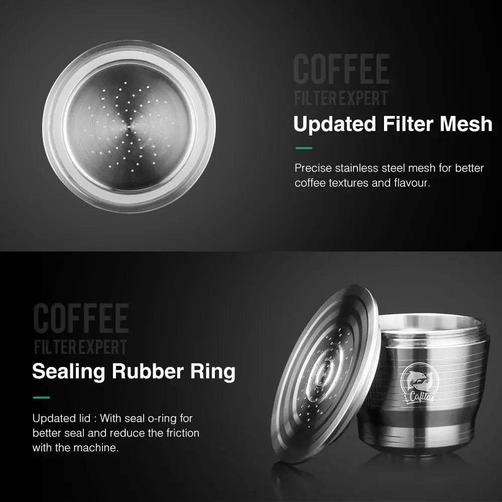Nespresso Reusable Stainless Steel Coffee Pods i Cafilas