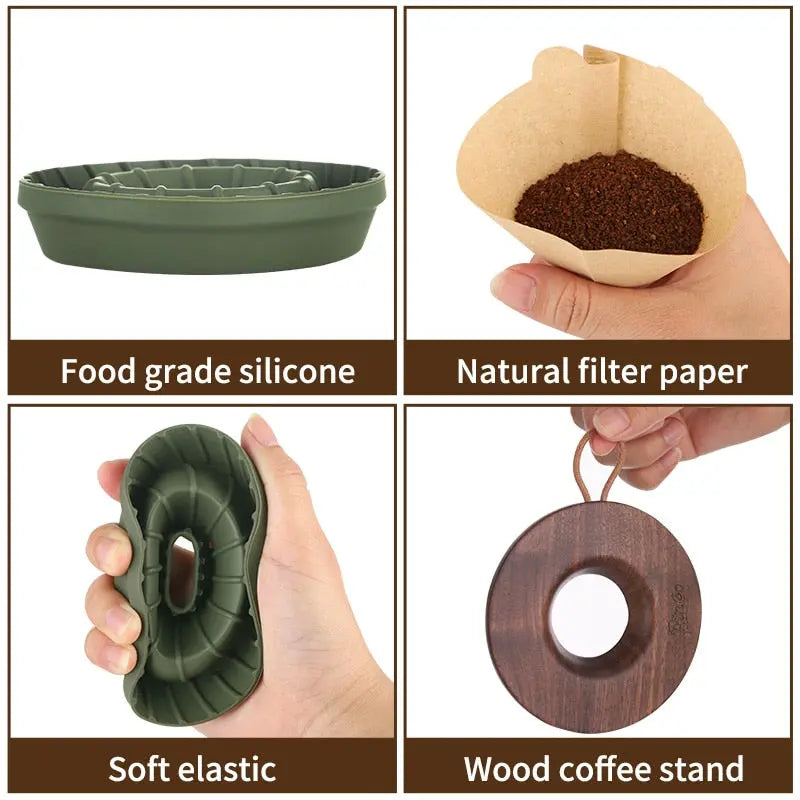 Pour Over Coffee Camping Set Bincoo